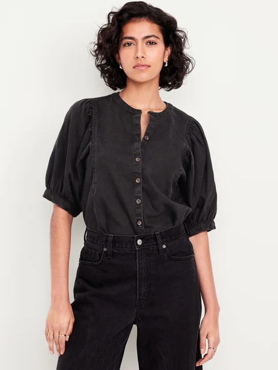 OLD NAVY Áo Sơ Mi Jean Nữ