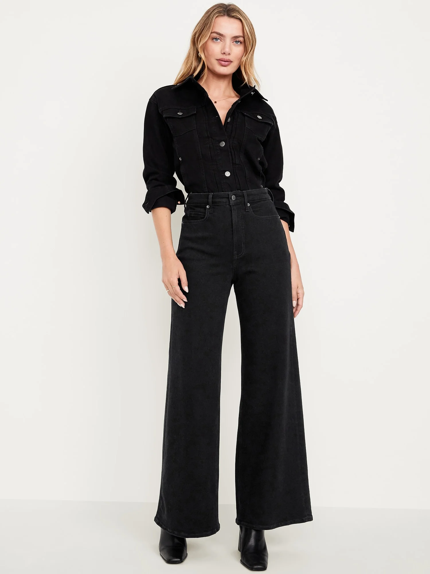 OLD NAVY Quần Jean Dài Nữ - Wide Leg