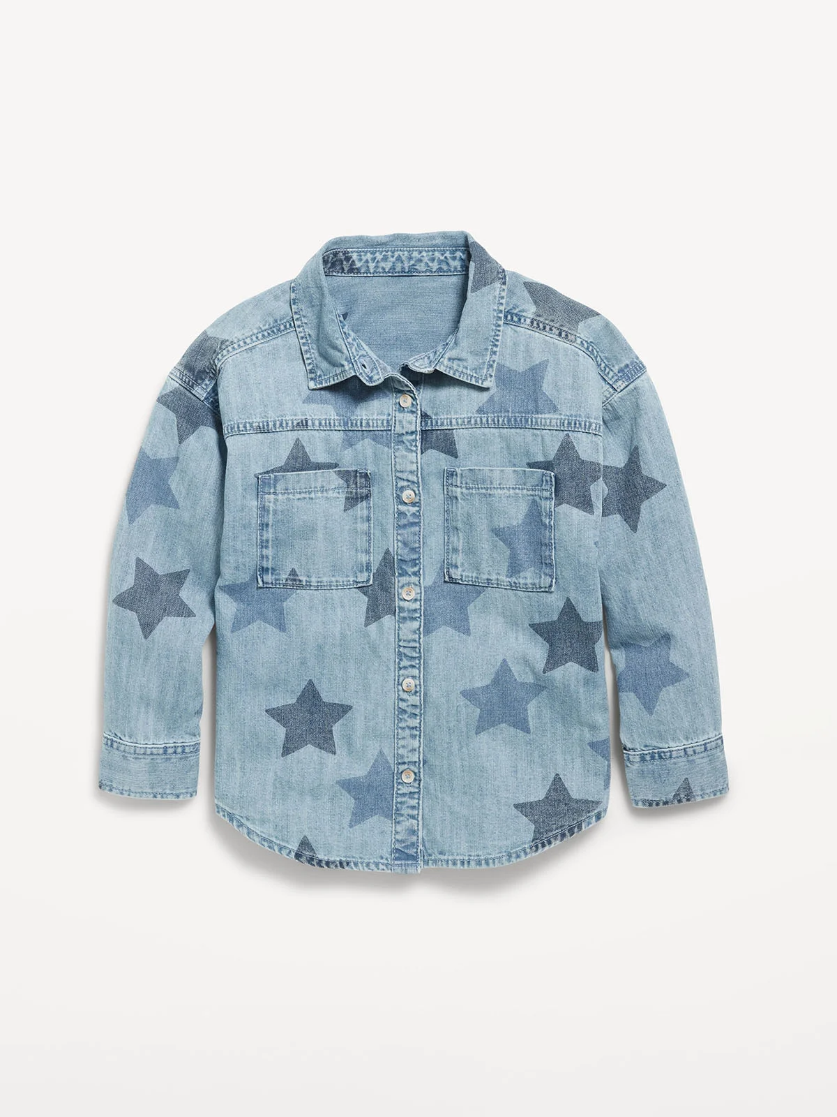 OLD NAVY Áo Sơ Mi Jean Trẻ Em - Oversized