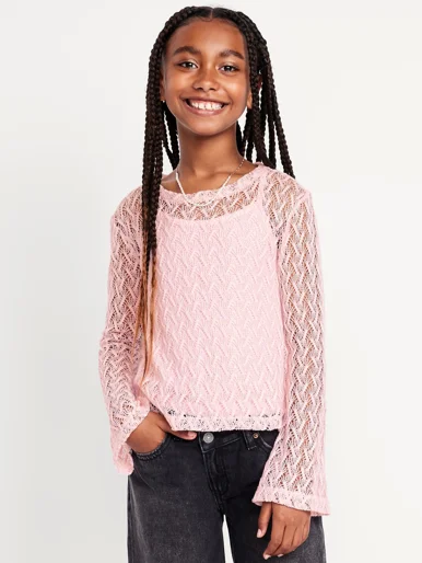 OLD NAVY Áo Thun Tay Dài Trẻ Em