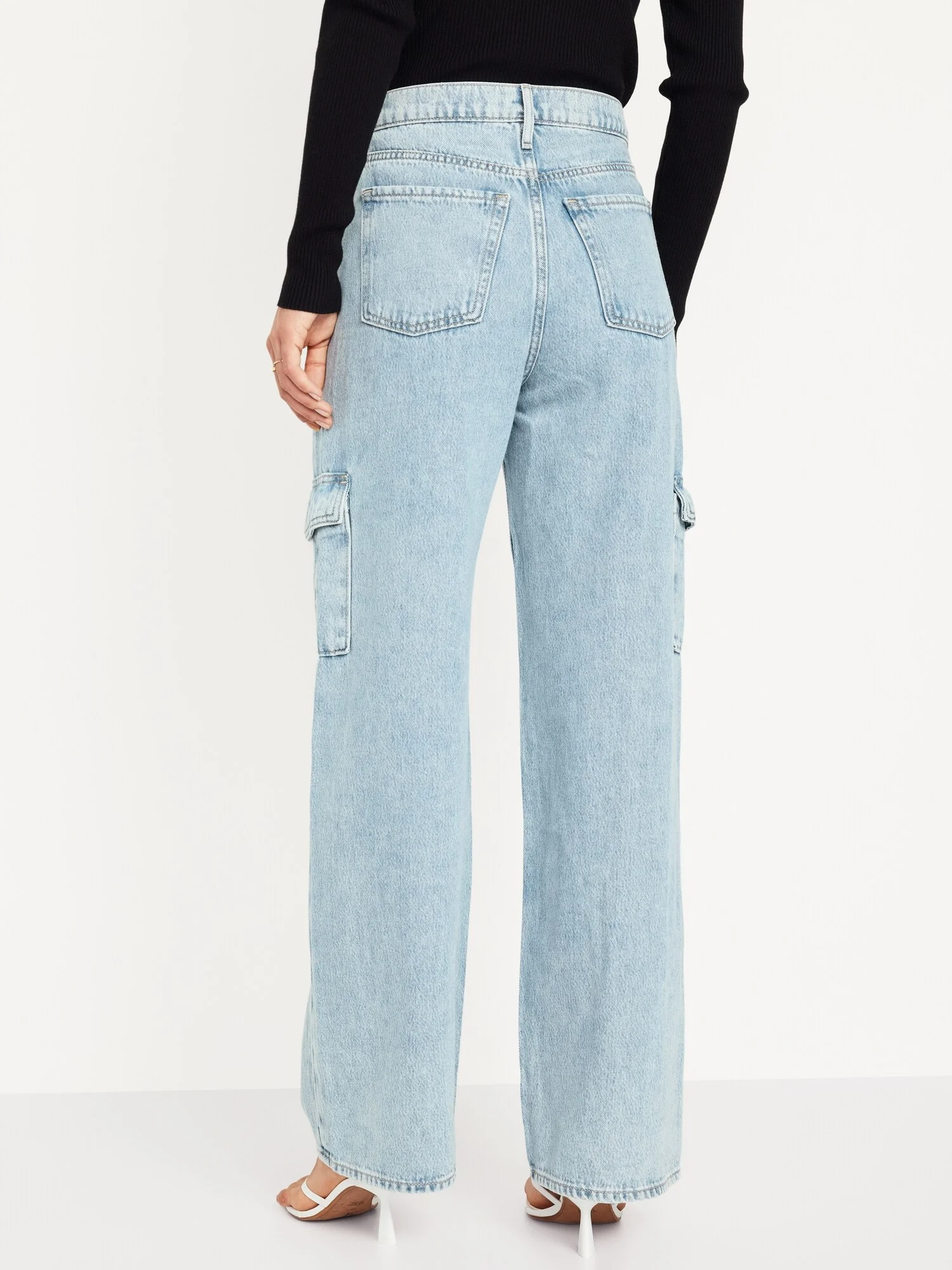 OLD NAVY Quần Jean Nữ Ống Rộng