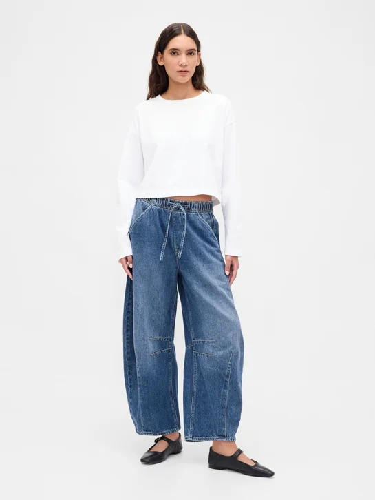 GAP Quần Jeans Dài Nữ