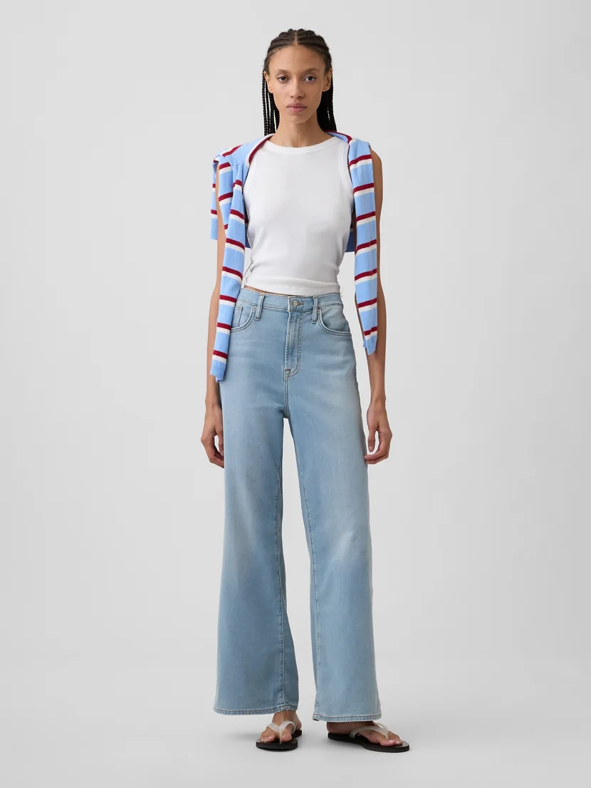GAP Quần Jeans Nữ - Wide Leg
