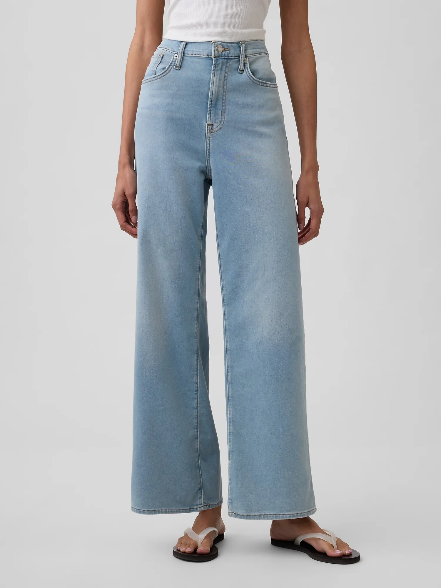 GAP Quần Jeans Nữ - Wide Leg