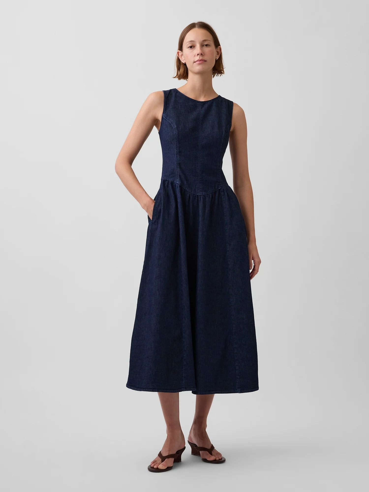 GAP Đầm Jeans Nữ