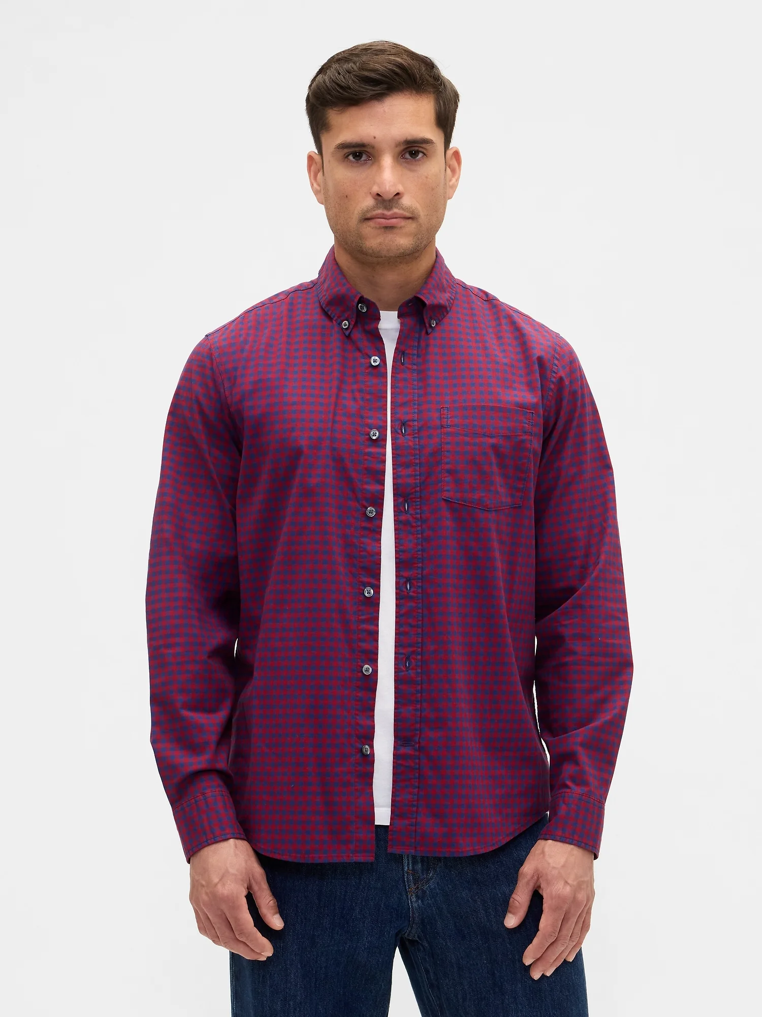 GAP Áo Sơ Mi Tay Dài Nam - Standard Fit