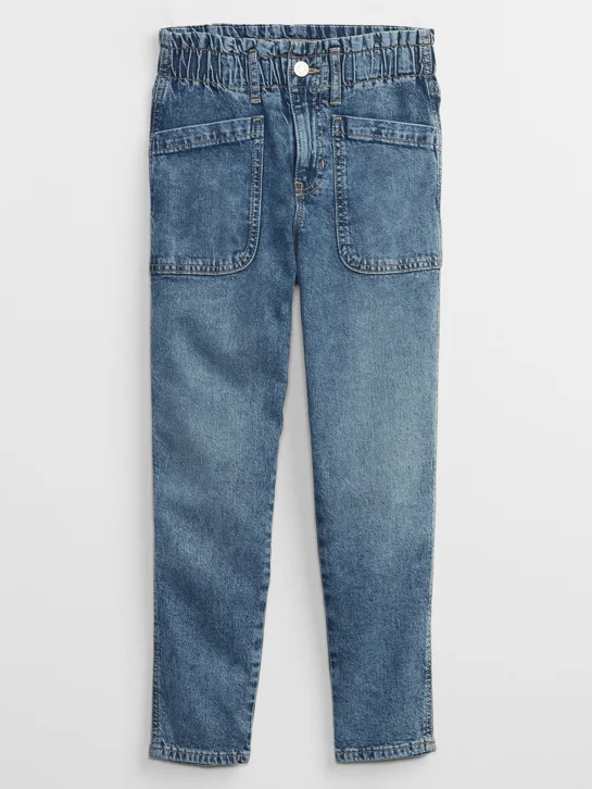 GAP Quần Jeans Dài Bé Gái - Mid Rise Mom