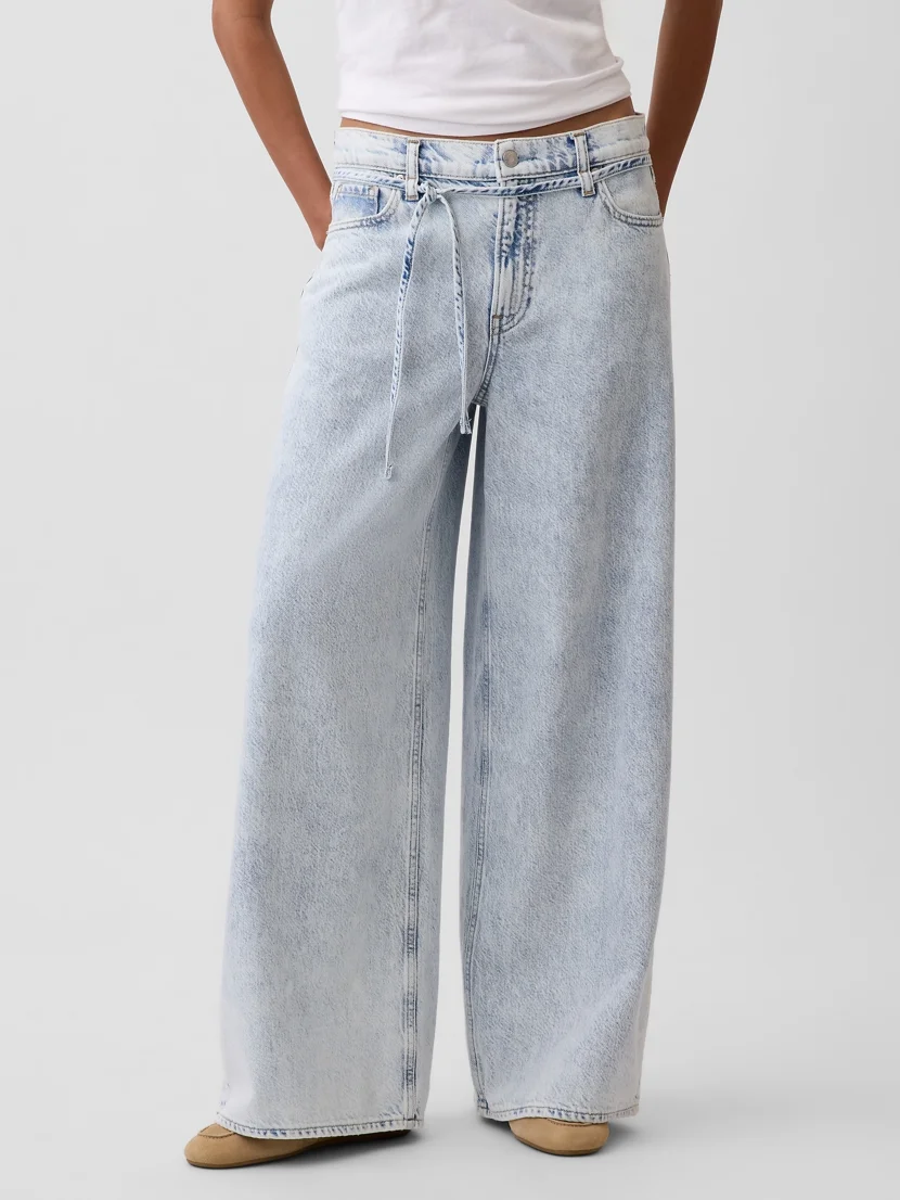 GAP Quần Jeans Dài Nữ - Baggy