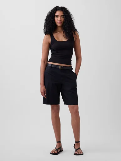 GAP Quần Short Vải Nữ