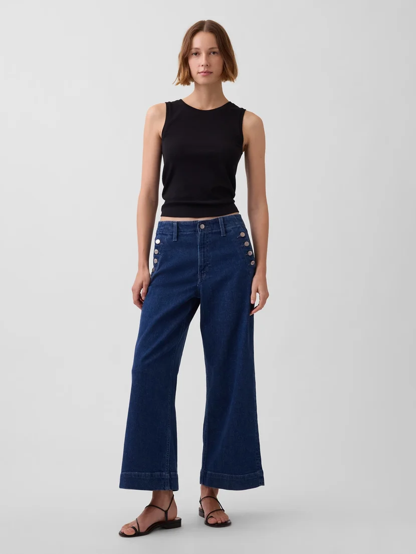 GAP Quần Jeans Nữ - Wide Leg