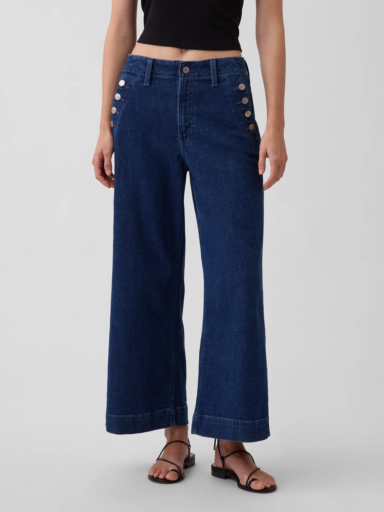 GAP Quần Jeans Nữ - Wide Leg