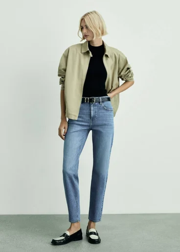 MANGO Quần Jeans Nữ Newmom