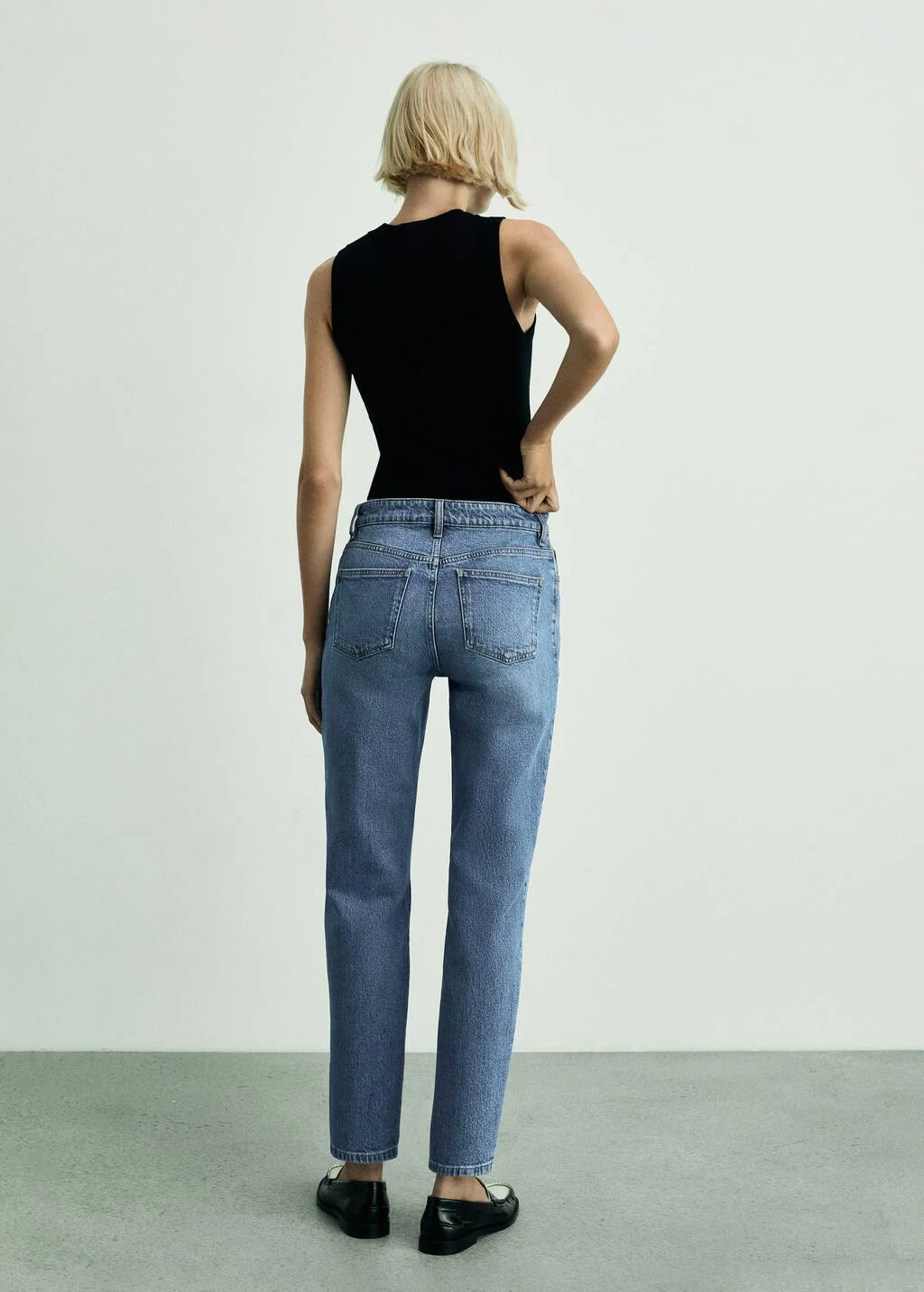 MANGO Quần Jeans Nữ Newmom