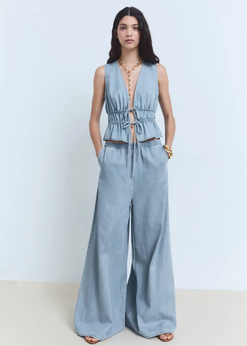 MANGO Quần Dài Nữ Siros