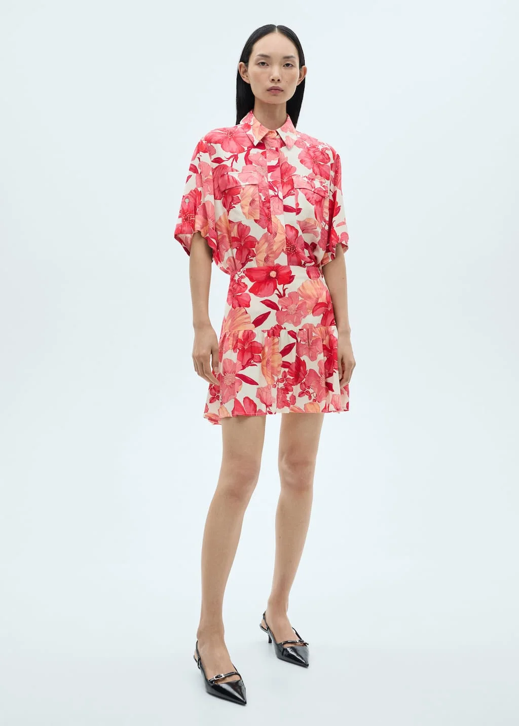 MANGO Chân Váy Nữ Camelia