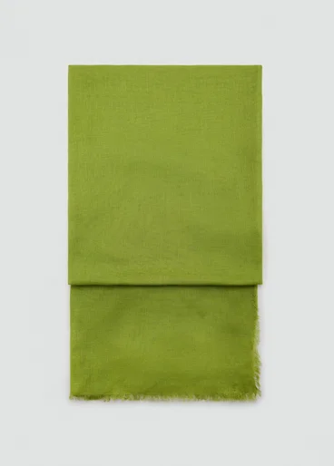 MANGO Khăn Choàng Lụa Mỏng Nữ Linen