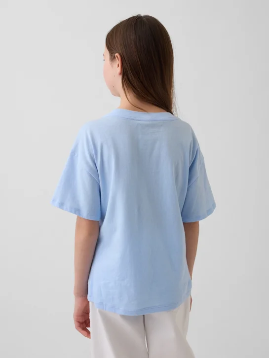 GAP Áo Thun Tay Ngắn Bé Gái - Oversized