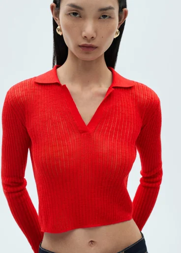 MANGO Áo Polo Nữ Polca