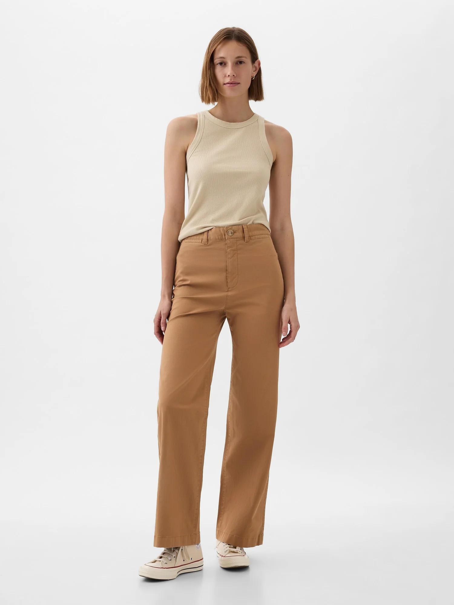 GAP Quần Vải Dài Nữ