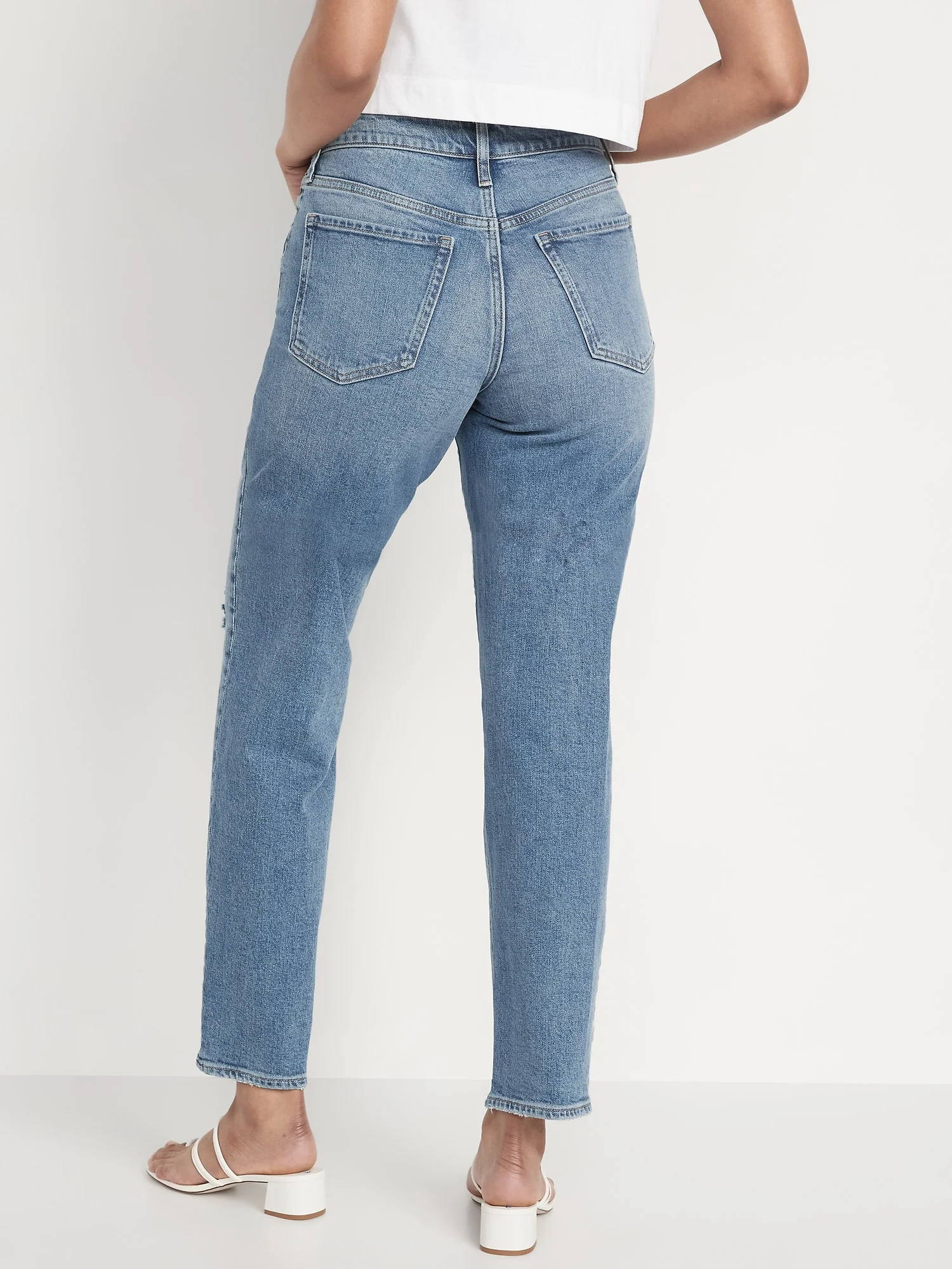 OLD NAVY Quần Jean Ống Đứng Nữ