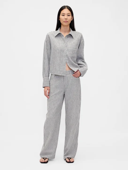 GAP Quần Dài Nữ - Wide-Leg
