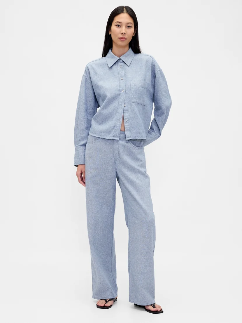 GAP Quần Dài Nữ - Wide-Leg