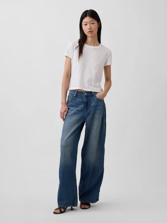 GAP Quần Jeans Dài Nữ - Baggy