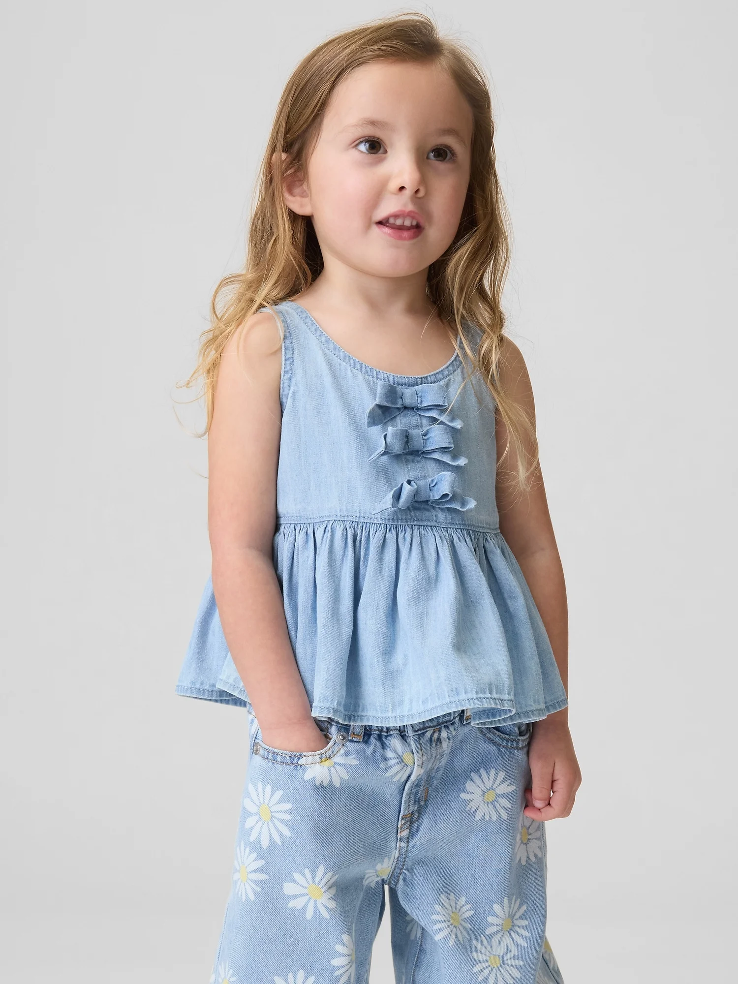 GAP Áo Kiểu Em Bé Gái Toddler