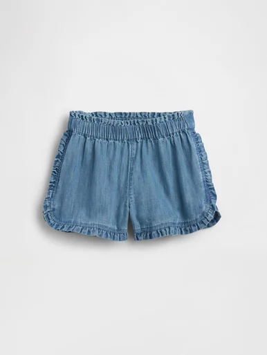 GAP Quần Short Jeans Em Bé Gái Toddler