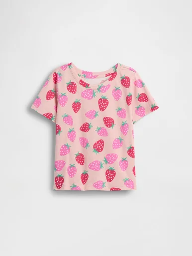 GAP Áo Thun Tay Ngắn Em Bé Gái Toddler
