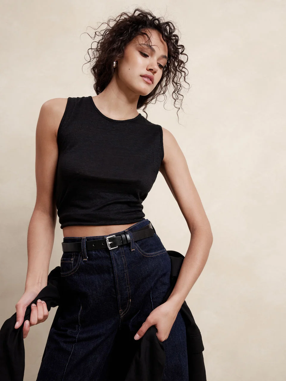 BANANA REPUBLIC Thắt Lưng Nữ Leather Roller Buckle Trouser Belt