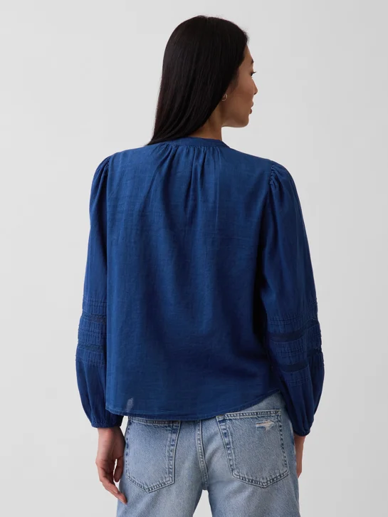 GAP Áo Sơ Mi Tay Dài Nữ