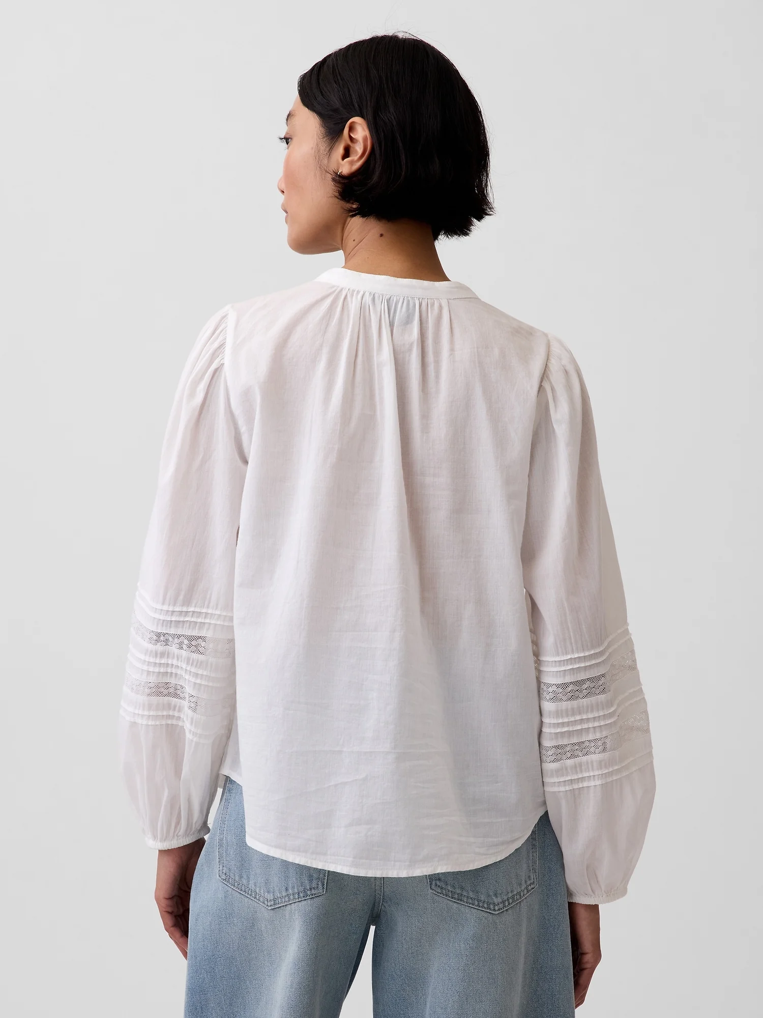 GAP Áo Sơ Mi Tay Dài Nữ