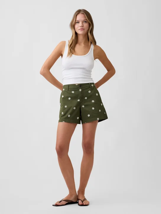 GAP Quần Short Vải Nữ