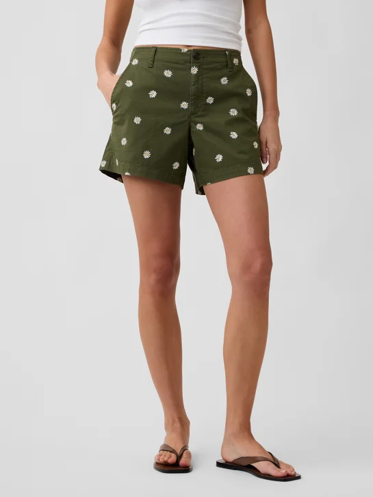 GAP Quần Short Vải Nữ