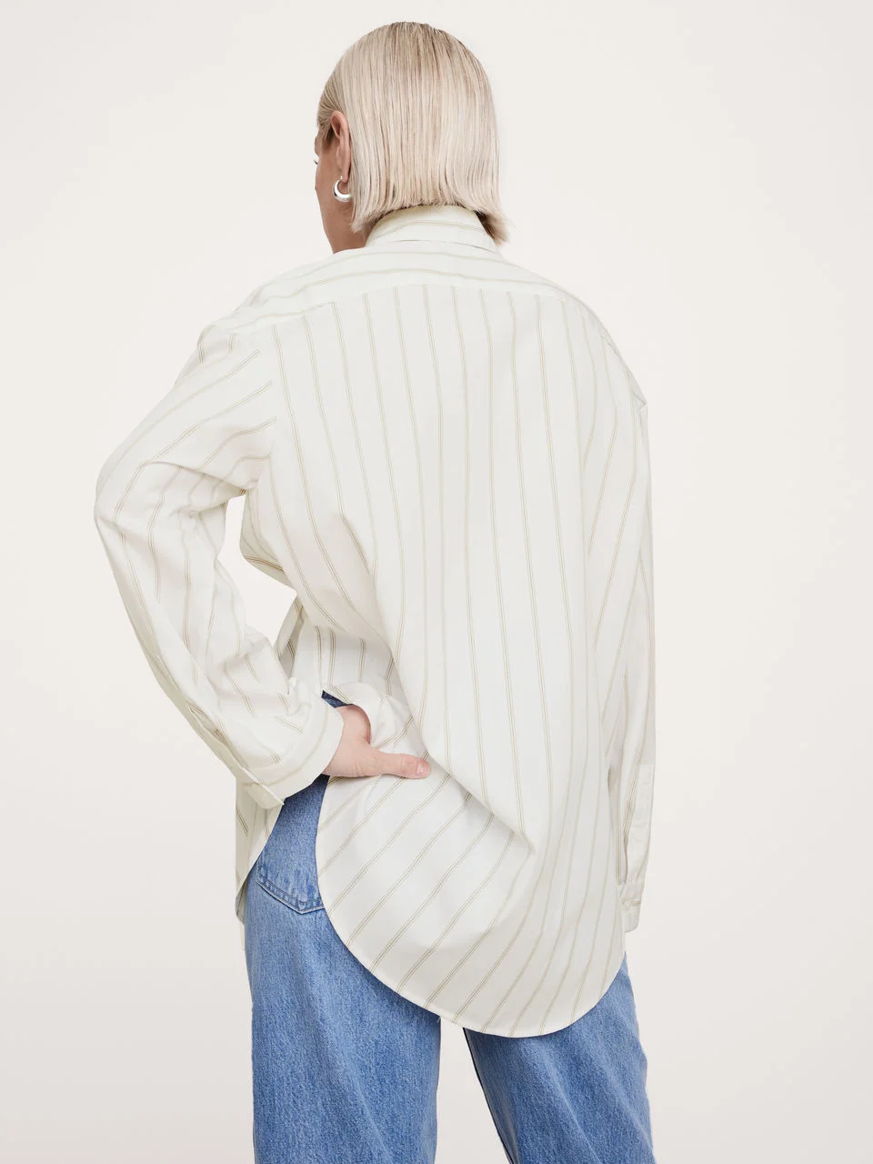 BANANA REPUBLIC Áo Sơ Mi Tay Dài Nữ Ls Oversized S