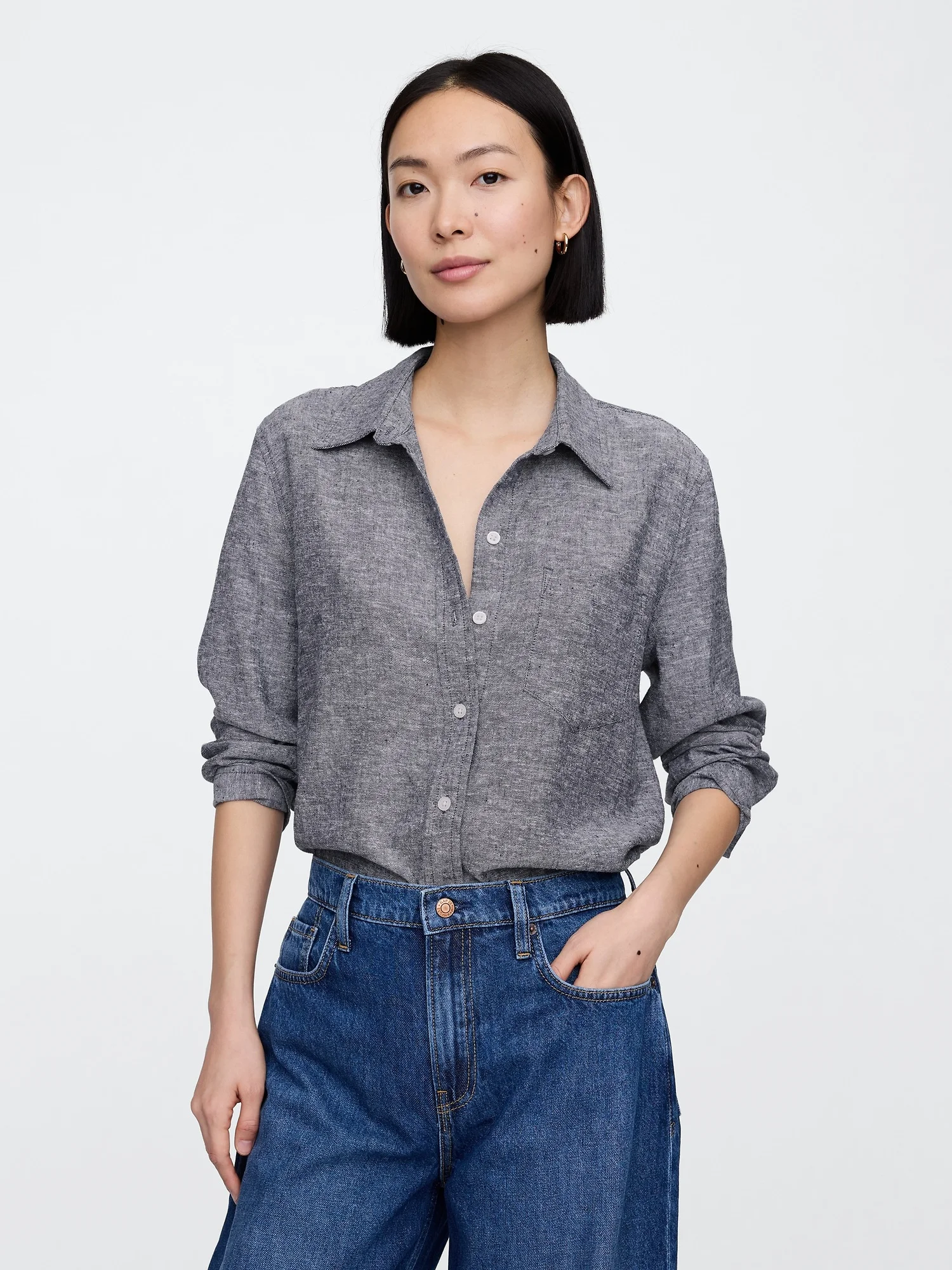 GAP Áo Sơ Mi Nữ