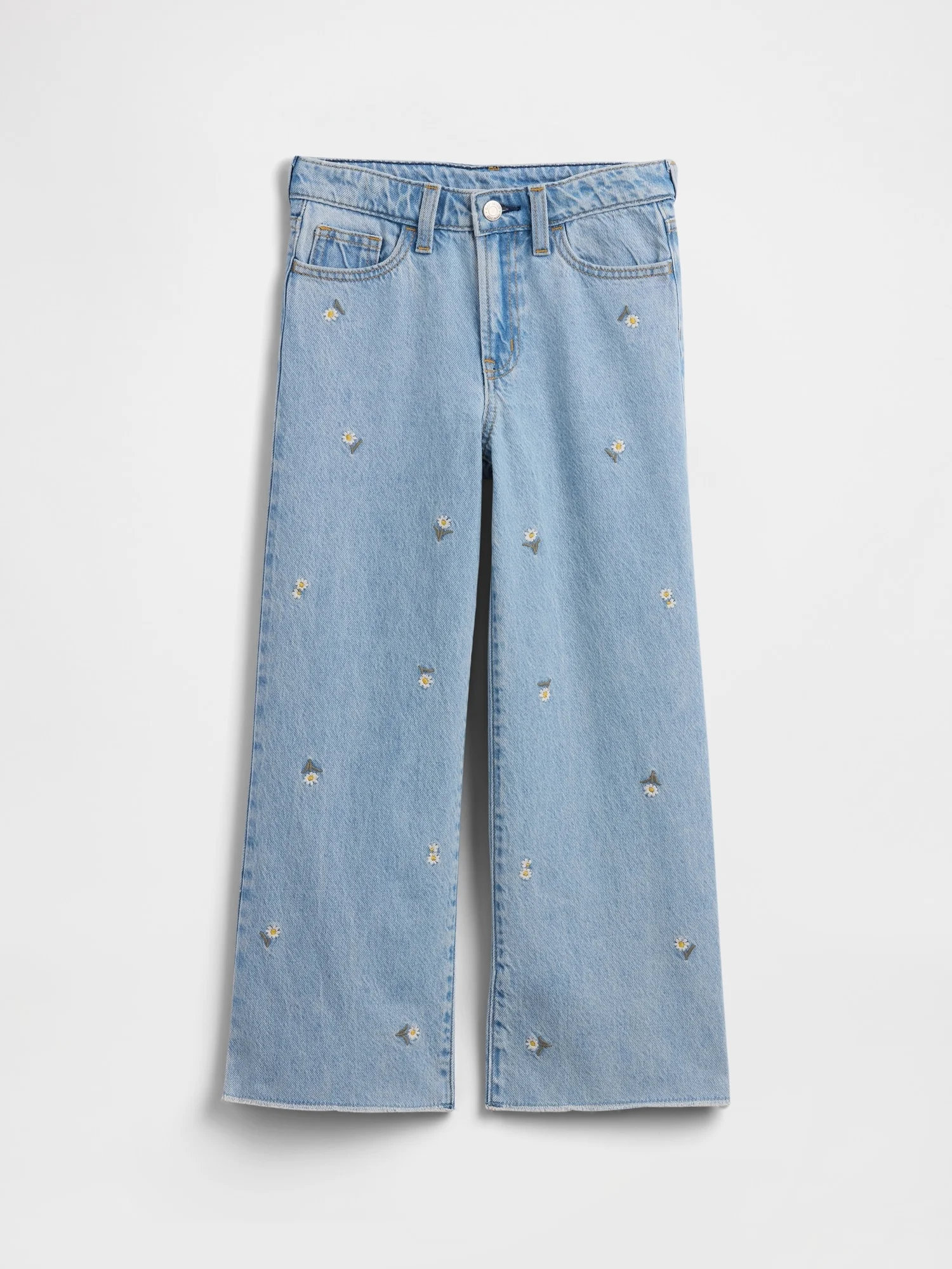 GAP Quần Jeans Dài Bé Gái - Wide Leg