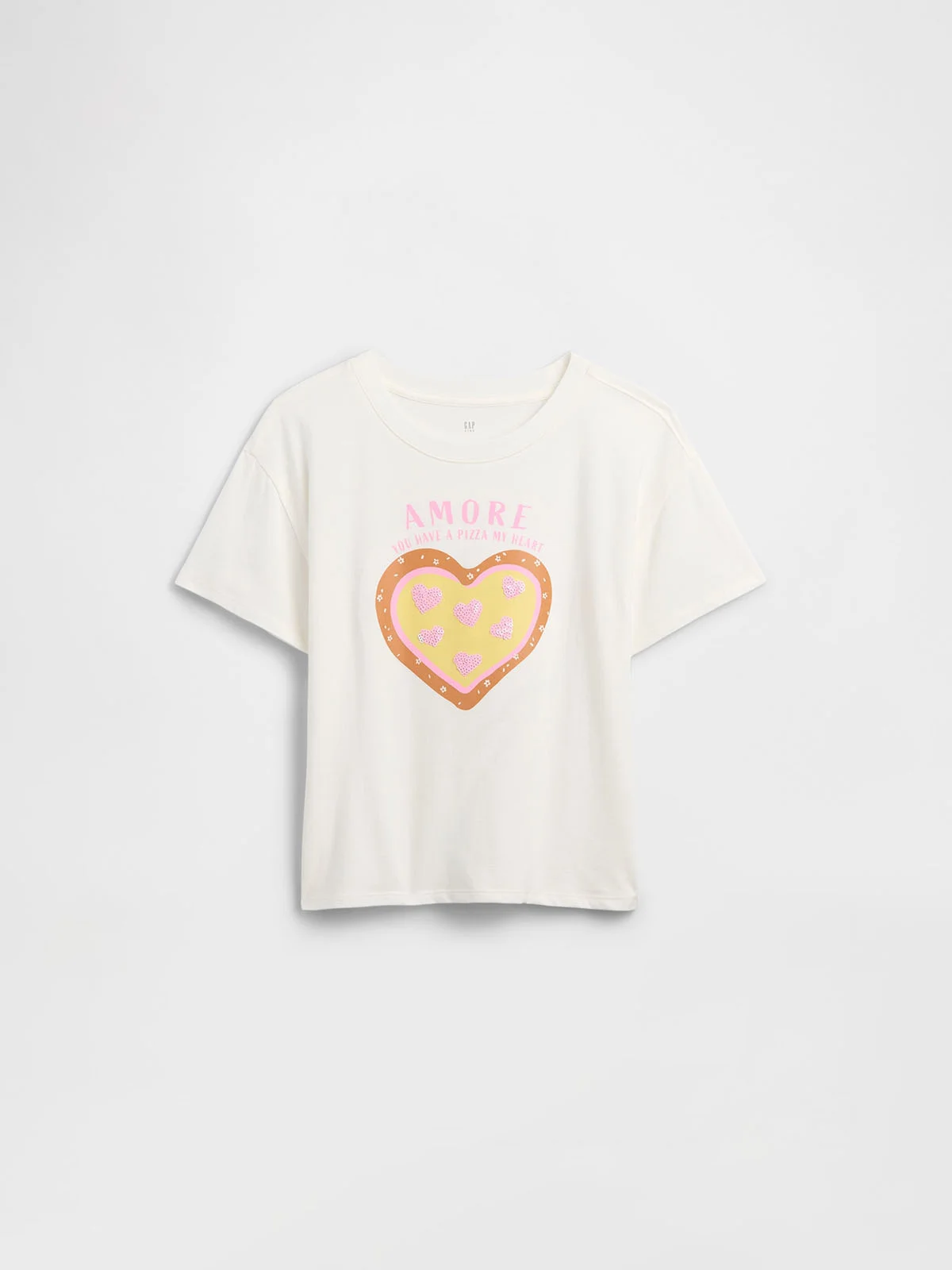 GAP Áo Thun Tay Ngắn Bé Gái - Oversized