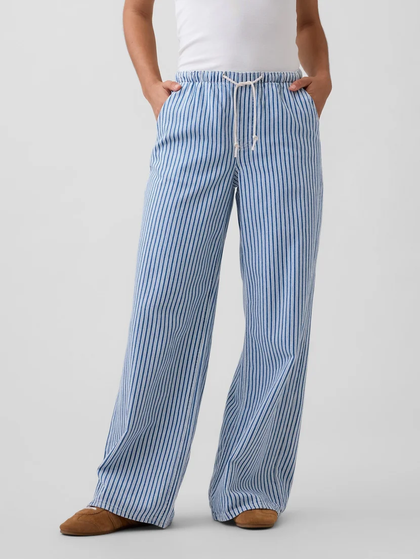 GAP Quần Jeans Dài Nữ - Wide Leg