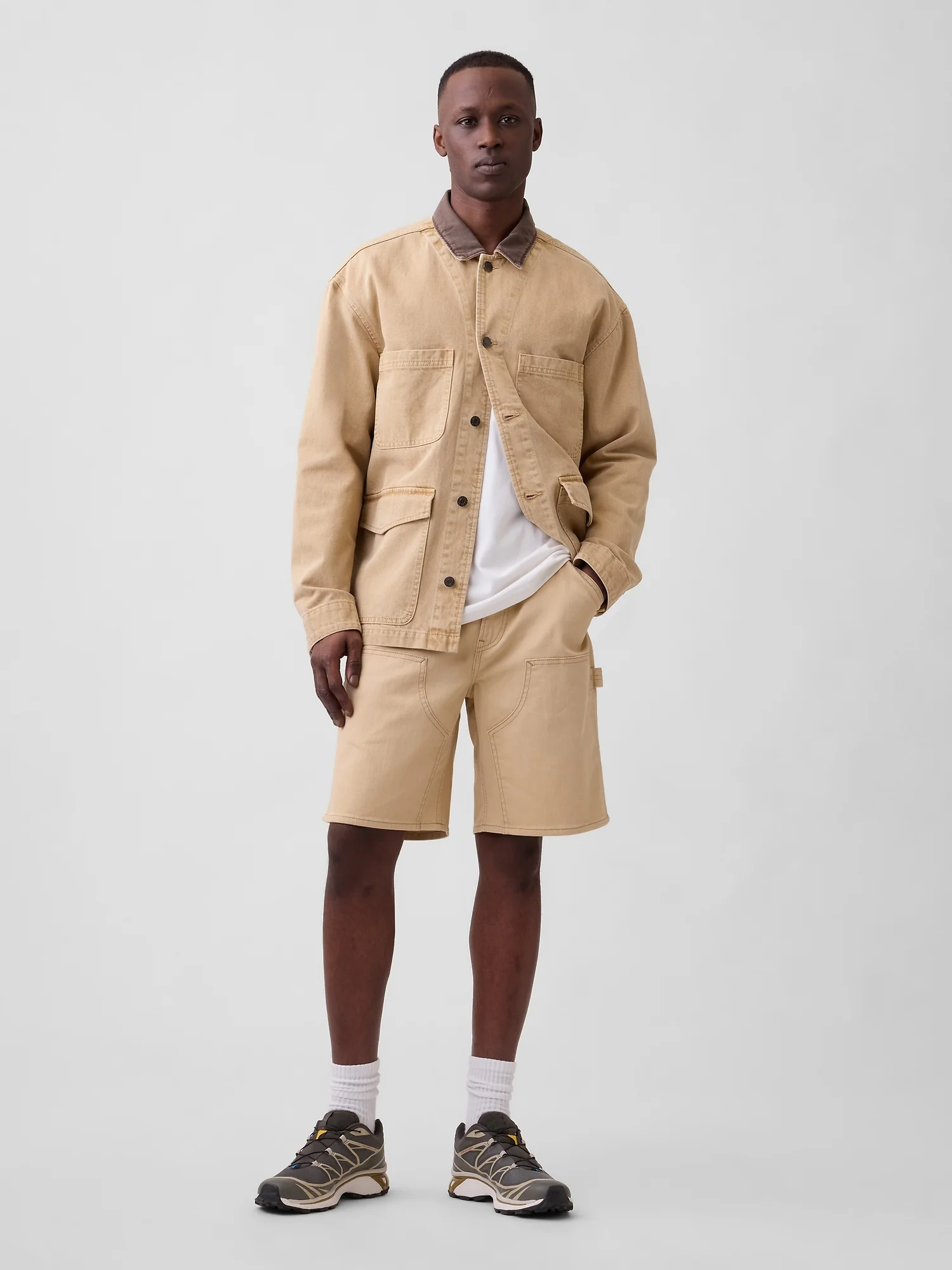 GAP Quần Short Jeans Nam - Relaxed