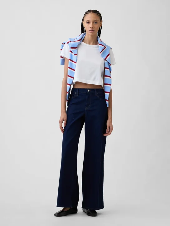 GAP Quần Jeans Dài Nữ - Wide Leg