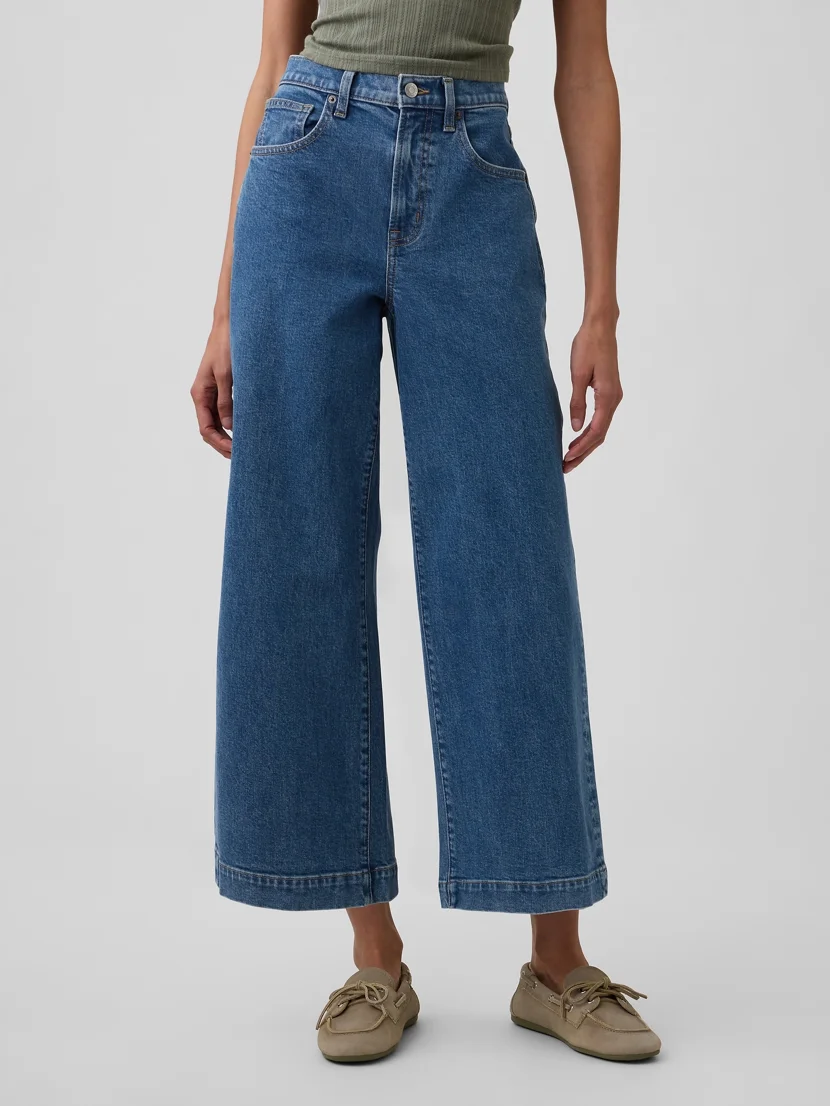 GAP Quần Jeans Nữ - Wide Leg
