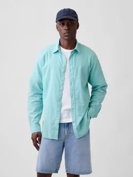 GAP Áo Sơ Mi Tay Dài Nam - Standard Fit