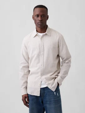 GAP Áo Sơ Mi Tay Dài Nam - Standard Fit
