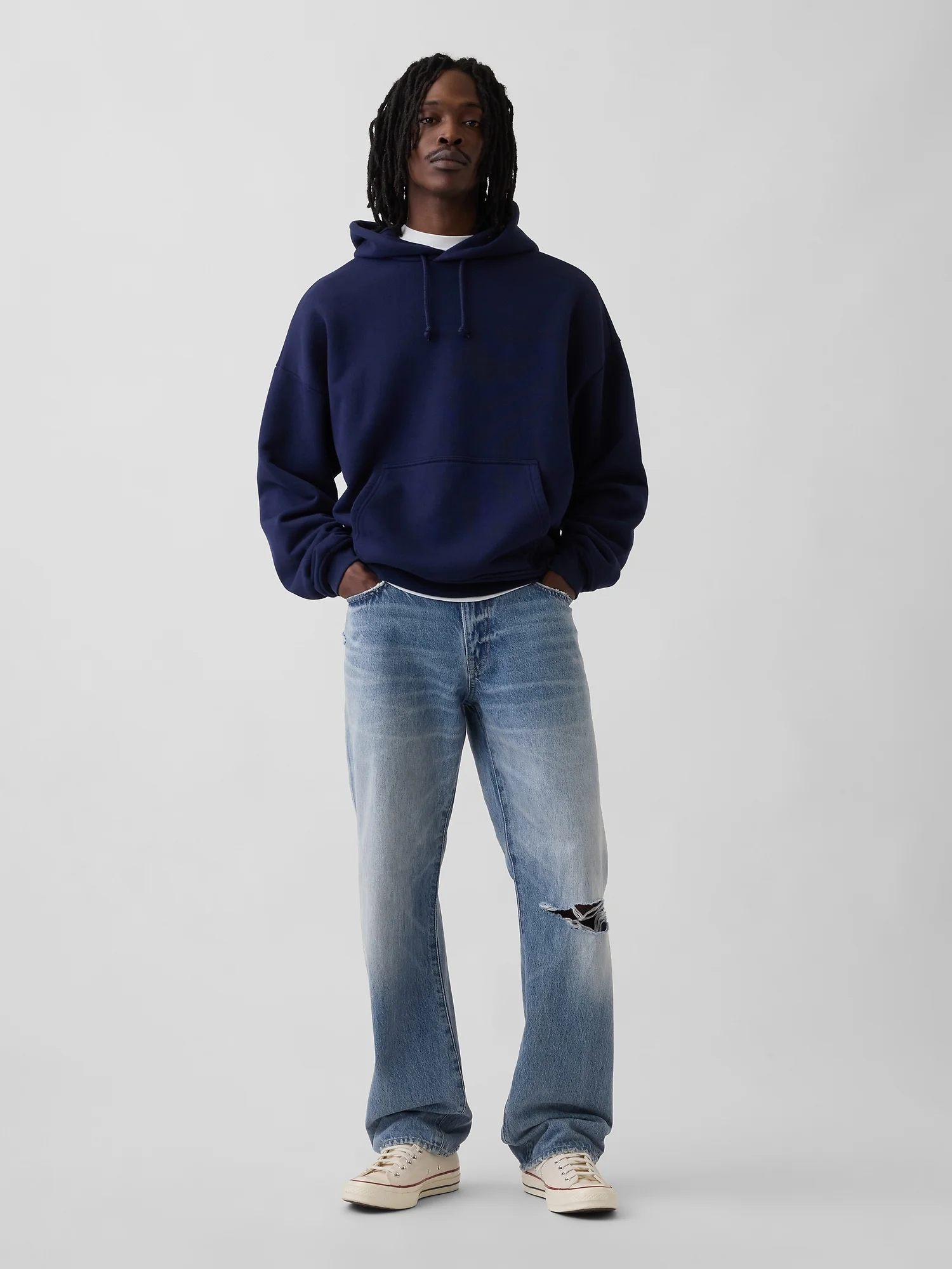 GAP Quần Jeans Nam - Relaxed Straight