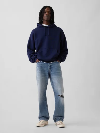 GAP Quần Jeans Nam - Relaxed Straight