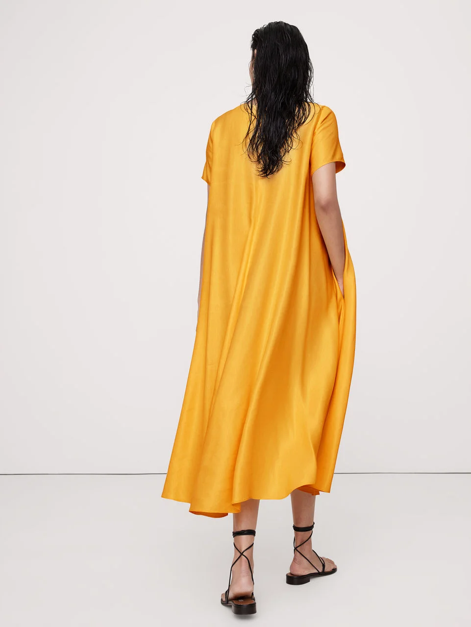 BANANA REPUBLIC Đầm Nữ Ss Linen Trape