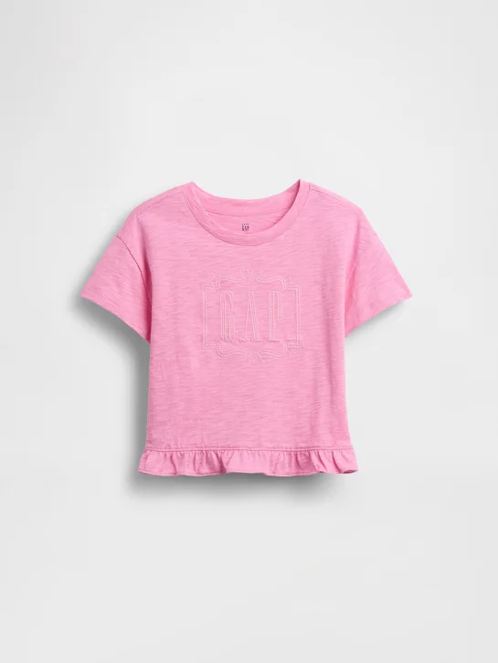 GAP Áo Thun Tay Ngắn Em Bé Gái Toddler