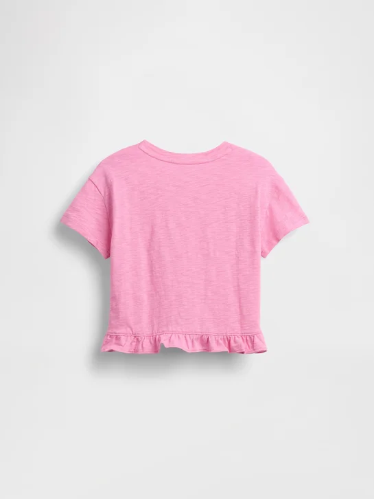 GAP Áo Thun Tay Ngắn Em Bé Gái Toddler